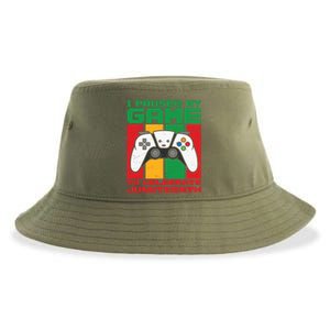 I Paused My Game To Celebrate Juneteenth Gamer Teen Gift Sustainable Bucket Hat