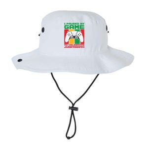 I Paused My Game To Celebrate Juneteenth Gamer Teen Gift Legacy Cool Fit Booney Bucket Hat