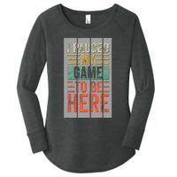 I Paused My Game To Be Here Funny Gamer Women's Perfect Tri Tunic Long Sleeve Shirt