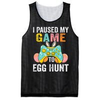 I Paused My Game To Egg Hunt Easter Funny Gamer Mesh Reversible Basketball Jersey Tank