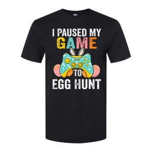 I Paused My Game To Egg Hunt Easter Funny Gamer Softstyle CVC T-Shirt