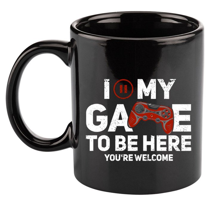 I Paused My Game To Be Here YouRe Welcome Gaming Gamer Gift 11oz C Handle Ceramic Mug