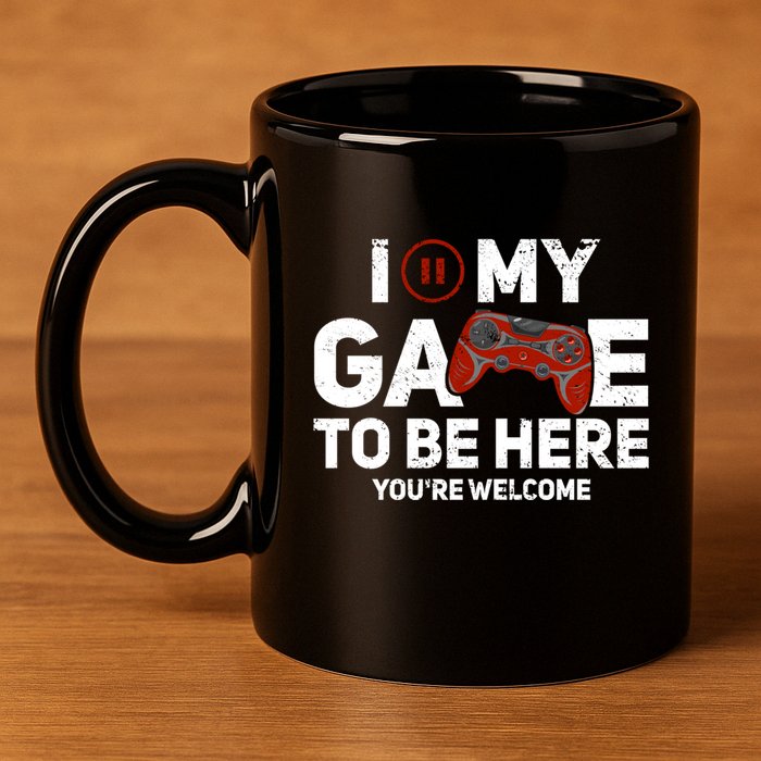 I Paused My Game To Be Here YouRe Welcome Gaming Gamer Gift 11oz C Handle Ceramic Mug