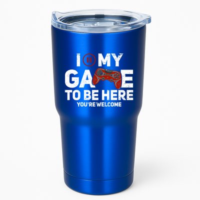 I Paused My Game To Be Here YouRe Welcome Gaming Gamer Gift Tumbler