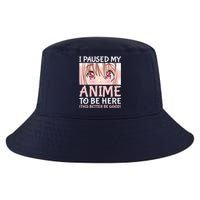 I Paused My Anime To Be Here Otaku Anime Merch Gift Cool Comfort Performance Bucket Hat