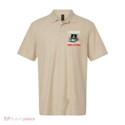 I Paused My Game For Christmas Funny Christmas Gamer Gifts Polo