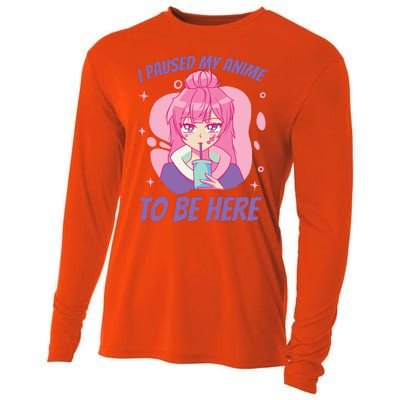 I Paused My Anime To Be Here Cooling Performance Long Sleeve Crew