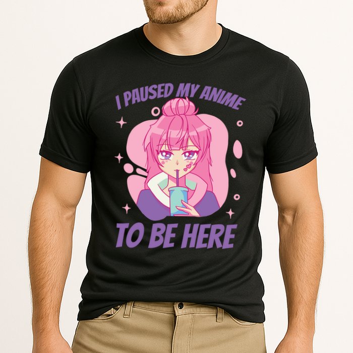 I Paused My Anime To Be Here Cooling Performance Crew T-Shirt