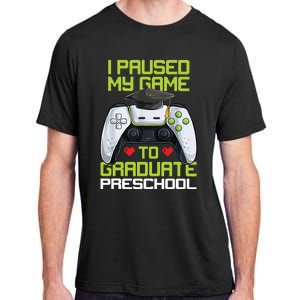 I Paused My Game To Graduate Preschool Graduation Gamer Adult ChromaSoft Performance T-Shirt