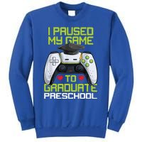 I Paused My Game To Graduate Preschool Graduation Gamer Sweatshirt