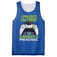 I Paused My Game To Graduate Preschool Graduation Gamer Mesh Reversible Basketball Jersey Tank