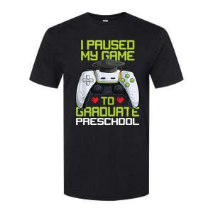 I Paused My Game To Graduate Preschool Graduation Gamer Softstyle CVC T-Shirt