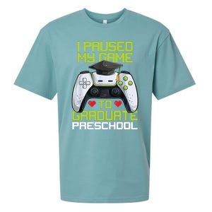 I Paused My Game To Graduate Preschool Graduation Gamer Sueded Cloud Jersey T-Shirt