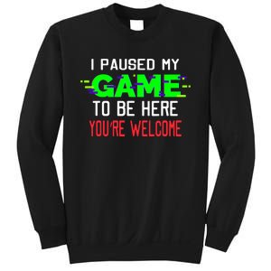 I Paused My Game To Be Here Sweatshirt