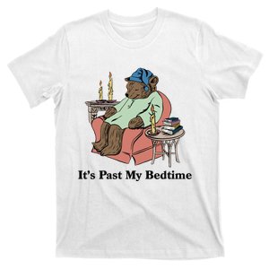 ItS Past My Bedtime Bear Taking A Nap Next To Books T-Shirt