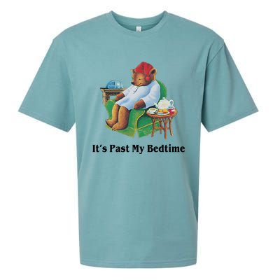 ItS Past My Bedtime Funny Bear Lover Gifts Sueded Cloud Jersey T-Shirt