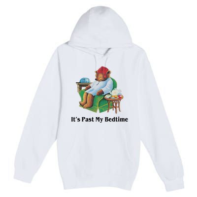 ItS Past My Bedtime Funny Bear Lover Gifts Premium Pullover Hoodie