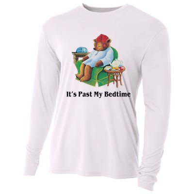 ItS Past My Bedtime Funny Bear Lover Gifts Cooling Performance Long Sleeve Crew