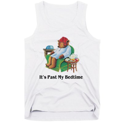 ItS Past My Bedtime Funny Bear Lover Gifts Tank Top