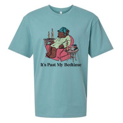 Its Past My Bedtime Funny Bear Sleeping Sueded Cloud Jersey T-Shirt