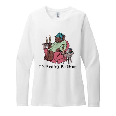 Its Past My Bedtime Funny Bear Sleeping Womens CVC Long Sleeve Shirt