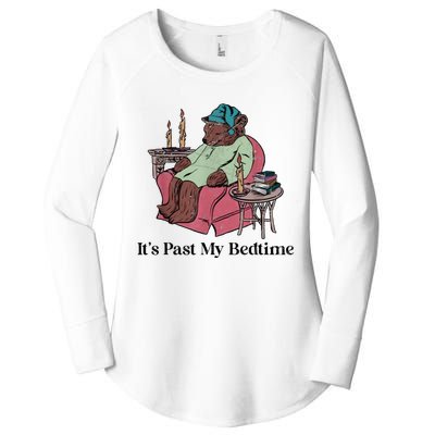 Its Past My Bedtime Funny Bear Sleeping Women's Perfect Tri Tunic Long Sleeve Shirt