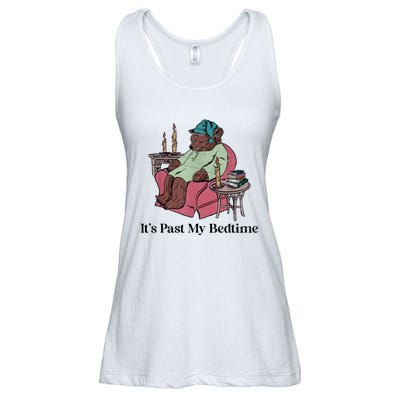 Its Past My Bedtime Funny Bear Sleeping Ladies Essential Flowy Tank