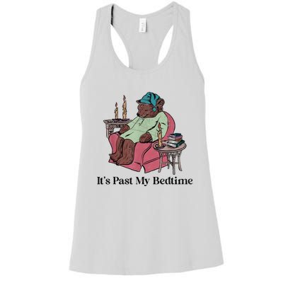 Its Past My Bedtime Funny Bear Sleeping Women's Racerback Tank