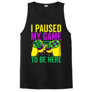 I Paused My Game To Be Here Video Game Beads Mardi Gras PosiCharge Competitor Tank