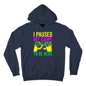 I Paused My Game To Be Here Video Game Beads Mardi Gras Hoodie