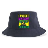 I Paused My Game To Be Here Video Game Beads Mardi Gras Sustainable Bucket Hat