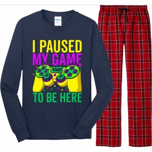 I Paused My Game To Be Here Video Game Beads Mardi Gras Long Sleeve Pajama Set