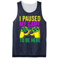 I Paused My Game To Be Here Video Game Beads Mardi Gras Mesh Reversible Basketball Jersey Tank