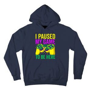 I Paused My Game To Be Here Video Game Beads Mardi Gras Tall Hoodie