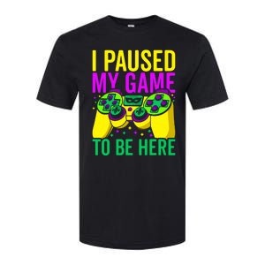 I Paused My Game To Be Here Video Game Beads Mardi Gras Softstyle CVC T-Shirt