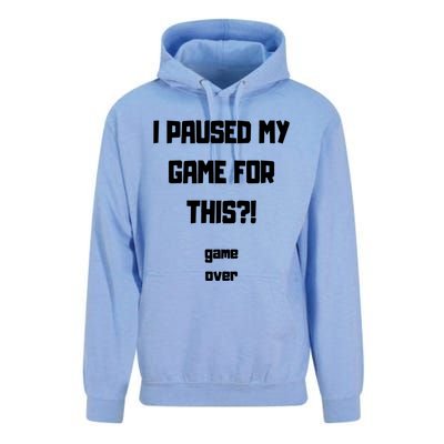 I Paused My Game For This?! Gift Unisex Surf Hoodie