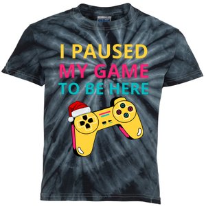 I Paused My Game To Be Here Funny Christmas Kids Tie-Dye T-Shirt