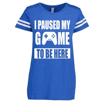 I Paused My Game To Be Here Enza Ladies Jersey Football T-Shirt