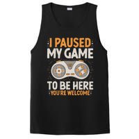 I Paused My Game To Be Here Retro Gaming Humor Funny Gamer PosiCharge Competitor Tank