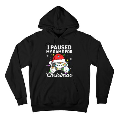 I Paused My Game For Christmas Boy Gamer Gaming Controller Hoodie