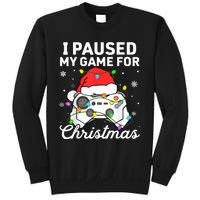 I Paused My Game For Christmas Boy Gamer Gaming Controller Sweatshirt