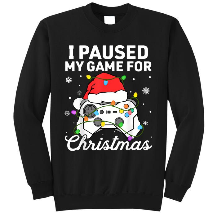 I Paused My Game For Christmas Boy Gamer Gaming Controller Sweatshirt