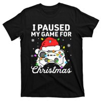 I Paused My Game For Christmas Boy Gamer Gaming Controller T-Shirt