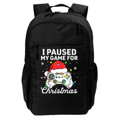 I Paused My Game For Christmas Boy Gamer Gaming Controller Daily Commute Backpack