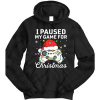 I Paused My Game For Christmas Boy Gamer Gaming Controller Tie Dye Hoodie