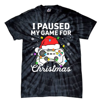 I Paused My Game For Christmas Boy Gamer Gaming Controller Tie-Dye T-Shirt