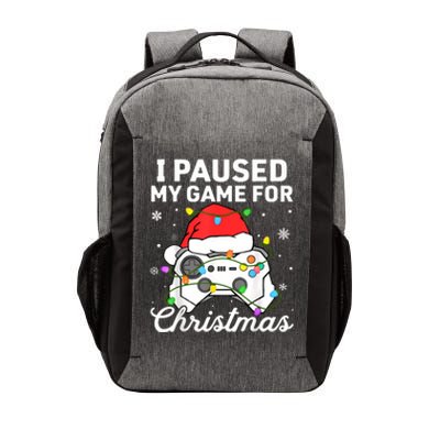 I Paused My Game For Christmas Boy Gamer Gaming Controller Vector Backpack