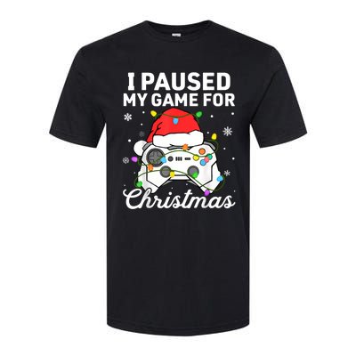 I Paused My Game For Christmas Boy Gamer Gaming Controller Softstyle CVC T-Shirt