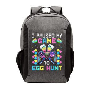 I Paused My Game To Egg Hunt Easter Funny Gamer Vector Backpack