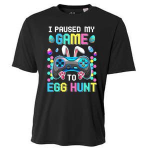 I Paused My Game To Egg Hunt Easter Funny Gamer Cooling Performance Crew T-Shirt